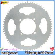 Phoenixshop T8F 64T Chainring 54mm 4 Hole Steel Excellent Toughness Mini Motorcycle Sprocket for 47cc 49cc Motorcycles