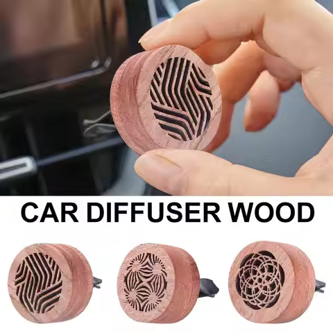 Wooden Car Air Outlet Diffuser Car Air Outlet Diffuser Long-lasting Diffuser Volcanic Stone Aromathe