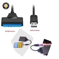 {TB & Bag }   USB 2.0 To SATA 22 Pin Laptop Hard Disk Drive SSD Adapter Converter Cable
  .