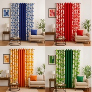 DE 3in1 Set Elegant Ring Curtain Window/Modern Home Room - GEENA HEART (5Ft / 6Ft / 7Ft)