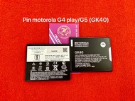 Pin Motorola G4/K4 kí hiệu trên pin GK40 zin