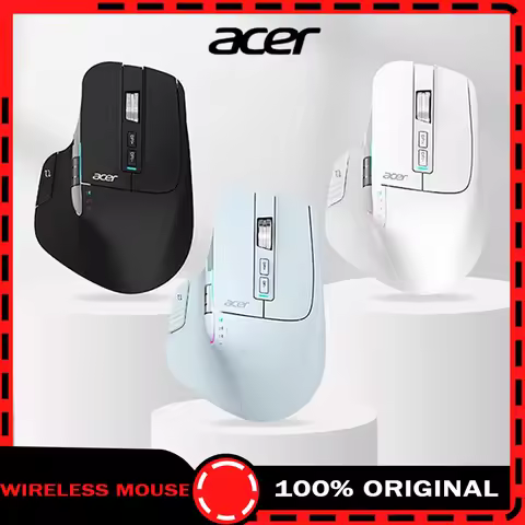 Acer Omr225 Gamer Mouse 3mode Bluetooth Wireless Mouse Dual Scroll Ergonomic Mouse Custom Programmin