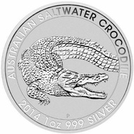 Silver Australia Crocodile 2014 1 oz silver coin