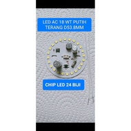 LED AC 18 WT BRIGHT WHITE D.53 8MM
