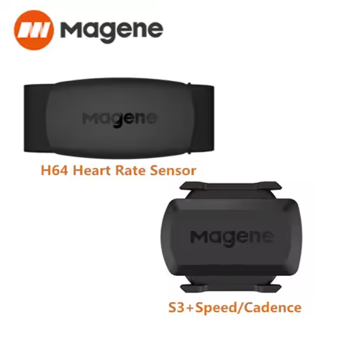 Magene NEW Model H64 Bluetooth4.0 ANT + Heart Rate S3+ Cadence Sensor For GARMIN Bryton IGPSPORT Com