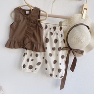 Bellini - Suit Children's and baby girl's polka dot lace shirt and pants set - ST11