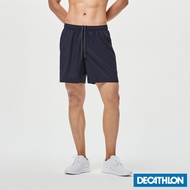 ✇✻♝ Quần short tập fitness FST 100 cho nam Xanh navy DECATHLON DOMYOS mã 8529981
