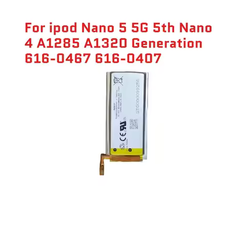 For ipod Nano5 5G 5th Generation MP3 Li-Polymer 616-0467 616-0407 Replacement Battery Nano 4 A1285 A