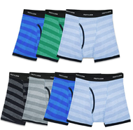 กางเกงในเด็กผู้ชาย ผ้าฝ้าย ทรงบ็อกเซอร์บรี๊ฟ Boys Tag Free Cotton Boxer Briefs Size S M L XL (Fruit 