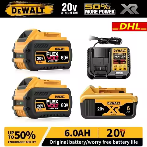 Original Dewalt 20V Battery,2.0Ah-9.0Ah Battery DCB200 DCB609 DCB206 DCB606 DCD805 For Dewalt Power 