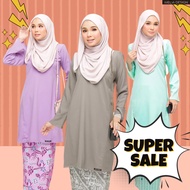 Melia Design Batik Viral Baju Kurung Pesak Pahang Plain Murah Tak Payah Gosok Cotton Lembut Ready Stok Cikgu