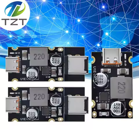 QC4.0 QC3.0 Type-C USB PD65W Fast Charging Adapter Module DC8-32V 3.25A 65W Step Down Module For Hua