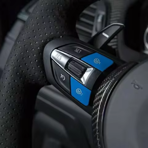 Car High Quality Polar Blue M1/ M2 Button Set for BMW F Chassis M Vehicles F80 M3 F82 F83 M4 F87 M2C