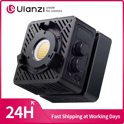 Ulanzi EC65 65W Cube Light COB Light 2700-6500K Mini Bowens Mount COB Video Light Support Remote wit