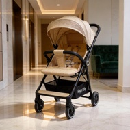 【Star】Child & Folks Easy Fold Two Way Baby Stroller Cabin Size Lightweight Multifunction Spring Susp