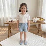 Pearl Bow Denim Shorts 90-160cm Perfume Nana 45961 (New Product Please Do Not Use Discount Coupon, T