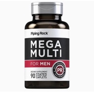 piping Rock Multivitamin for Men | 90 Caplets | Mega Multi | Vitamins for Men | Non-GMO Original Pro