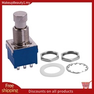 Guitar Effects 3PDT 9-Pin Latching Stomp Pedal Footswitch Foot Switch Blue