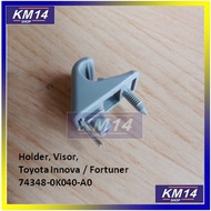 TOYOTA INNOVA FORTUNER ORIGINAL SUN VISOR HOLDER, Visor, 74348-0K040-A0