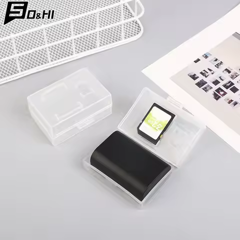 2Pcs Camera Battery Storage Box Memory Card Moisture-proof Case For LP-E6 BP-511 NP-FZ100 NP-FM500H 