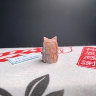 阿拉善 碧玉 九尾狐姬雕刻 DIY手鍊配件 生活美滿 目標達成