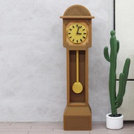 [xdnblun] Miniature Grandfather Clock, Miniature Toy Model, Scale 1:12, Mini Retro Grandfather Clock