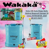 Victa T20 Twin Pump Turbo Battery Knapsack Sprayer