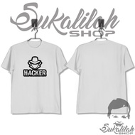 Kaos pria baju t-shirt unisex premium hacker 2