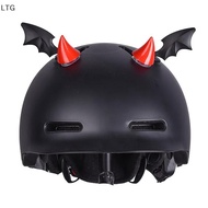 LTG หมวกกันน็อคมอเตอร์ไซค์2ชิ้นหมวกกันน็อคมอเตอร์ไซค์ยางแต่งมุมน่ารักอุปกรณ์ตกแต่งรถโมโตครอสหมวกกันน