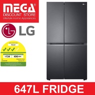 LG GS-B6472MC 647L SIDE BY SIDE FRIDGE (3 TICKS) + FREE $50 VOUCHER BY LG