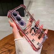 Shockproof Case For Vivo Y200 TPU Phone Case bow Latest Bracelet New Design Phone Case