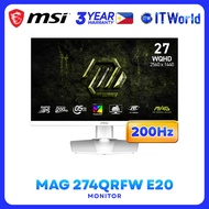MSI MAG 274QRFW 27" 2560x1440 WQHD, 200Hz, Rapid IPS, 0.5msGtG Gaming Monitor itw