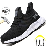 Lightweight Safety Shoes Men Work Boots Indestructible Men Shoes Puncture-Proof Work Sneakers Male S