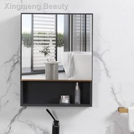 [LOCAL STOCKS]Bathroom mirror cabinet storage wall mounted with shelf cabinet.