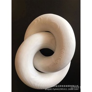 Ring Home Decoration Two Rings Wooden Two Rings 2 Rings Decoration Double Wooden ILAO