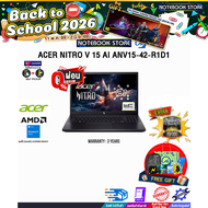 [ผ่อน 0% 10 เดือน]ACER NITRO V 15 AI ANV15-42-R1D1 /R5-7640HS/ประกัน 3 Years