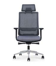  Sheldon Premium Ergonomic Comfortable Executive High Back Office Chair With Lumbar Support Modern Grey Colour