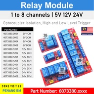 [1 2 4 6 8 Channel] Relay Module 1 Channel 2 Channel 4 Channel with Optocoupler 5V 12V 24V Relay Hi 