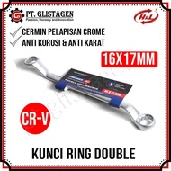 HL Premier Ring Spanner 16 X 17 MM Ring Double Offset Spanner 16x17mm