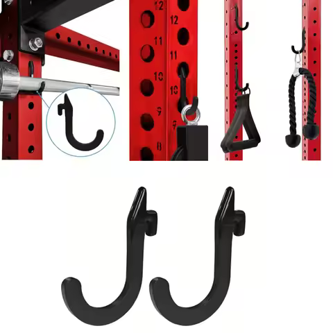 1pc J-Hook Squat Rack Accessories Gym Fitness Equipment Storage Hooks Household Fitness Equipment Ac
