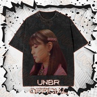 UNBR New Arrival Apink Printed Washed Pure Cotton T-shirt, Casual Style