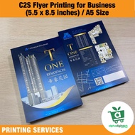 C2S Flyer Printing for Business (8.5 x 5.5 inches) / A5 Size