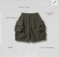 Goopimade Wide 11 Big Boy Utility Shorts Olive