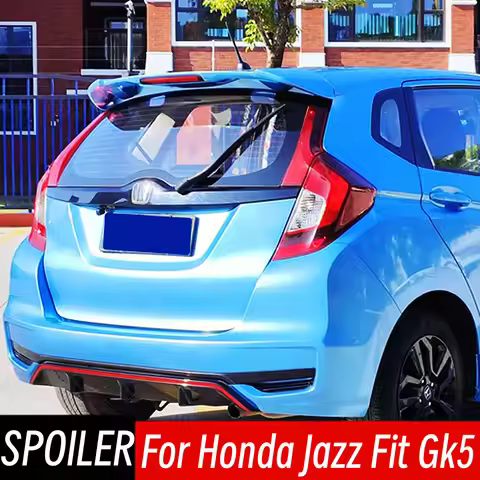 For 2014-2019 Honda Jazz GK5 Honda Fit Gk5 RS Style Bodykit Rear Roof Trunk Lid Spoiler Wings Car Ex