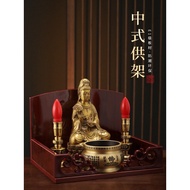 HY/💯Buddha Shrine Wall-Mounted Buddha Family Buddha Statue-Style Buddha Shrine Shrine Buddha Cabinet Buddha Shrine for G