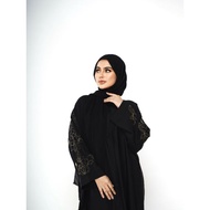 Mareebaya - ABAYA/GAMIS/DRESS IMPORTED SEQUENCE 10 - MOROCCO ORGANZA GOLD EMBROIDERED