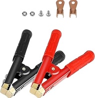 Linkstyle 2 PCS 1000A Pure Copper Jumper Cables Boost Clamp Car Battery Charger Clamps, Crocodile Al