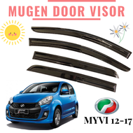 Perodua Myvi 2012 2013 2014 2015 2016 2017 Mugen Air Press Window Door Visor Wind Deflector (1Set)