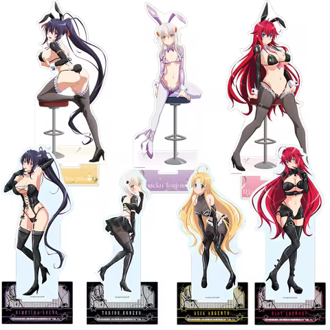 Anime High School DxD Rias Gremory Toujou Koneko Asia Argento Himejima Akeno 15CM Acrylic Stand Keyc
