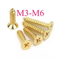 Self tapping Screw CSK Head/Copper Phillips CSK Self tapping Screw M3/M3.5/M4/M5/M6 * L6-50mm 【CQ-MB